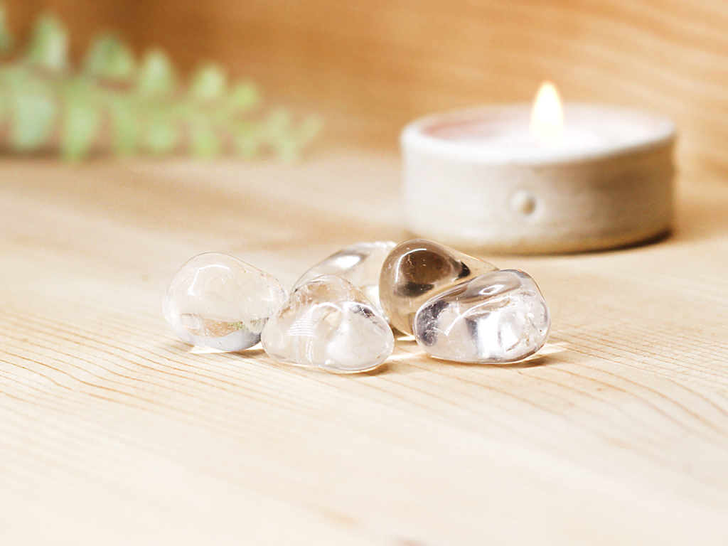 clear quartz gemstone
