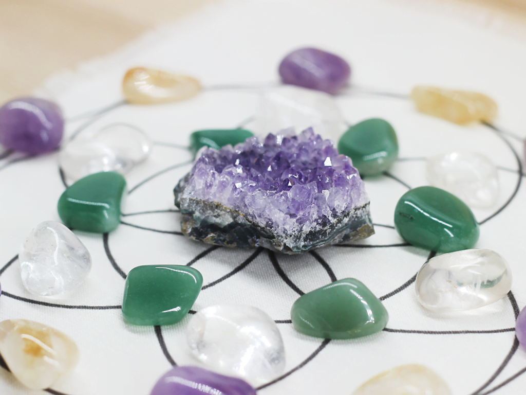 Crystal Grid At Surrender To Happiness
