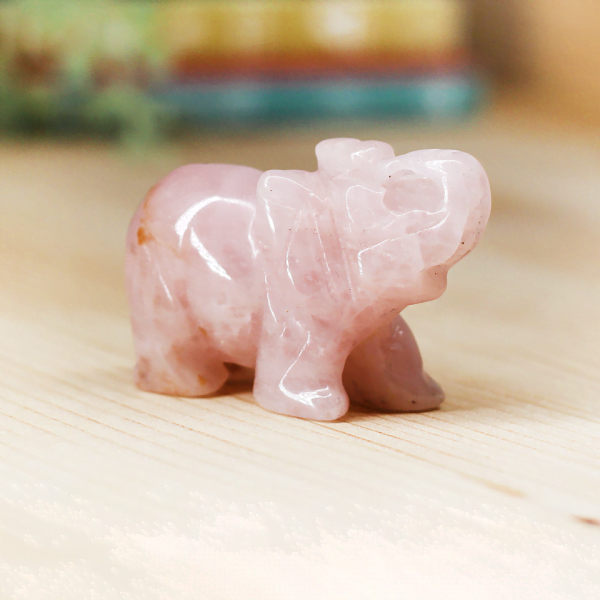 Rose Quartz Elephant