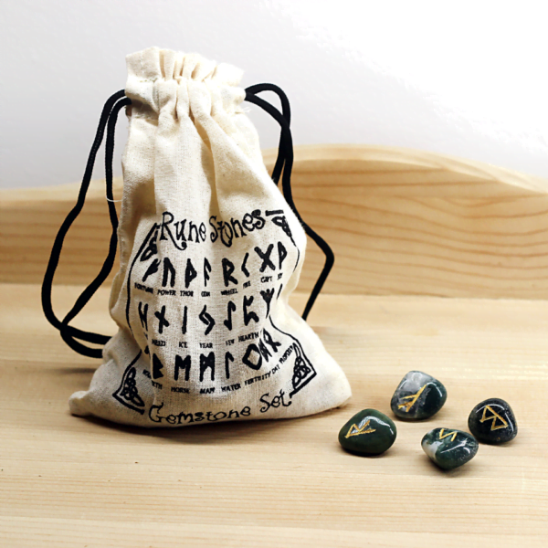 Moss Agate Runestone At Surrender To Happiness