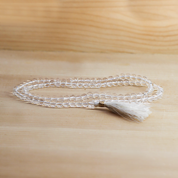 Clear Quartz Mala Necklace At Surrender To Happiness