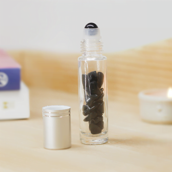 Black Obsidian Gemstone Roller Ball