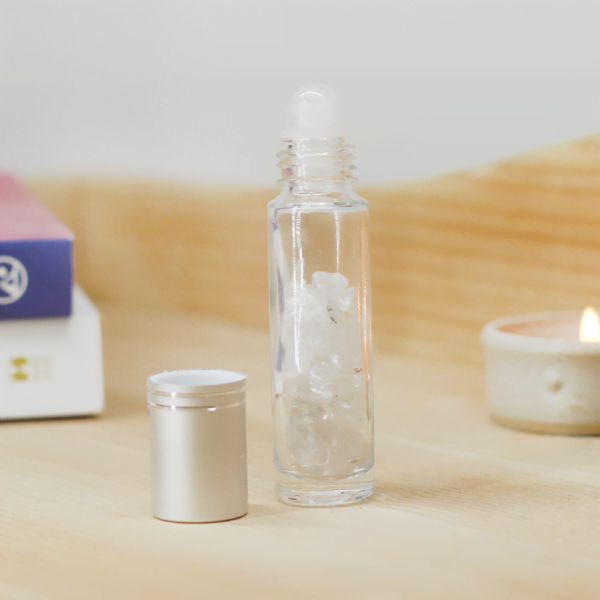 Clear Quartz Gemstone Roller