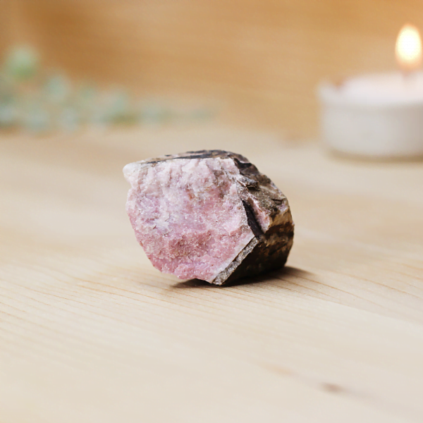 Rhodonite Rough Crystal For Valentines Day