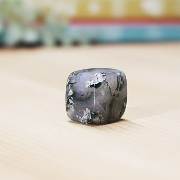 Moss Agate Cube At Surrender To Happiness