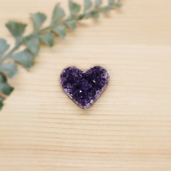 Amethyst Druze Heart At Surrender To Happiness