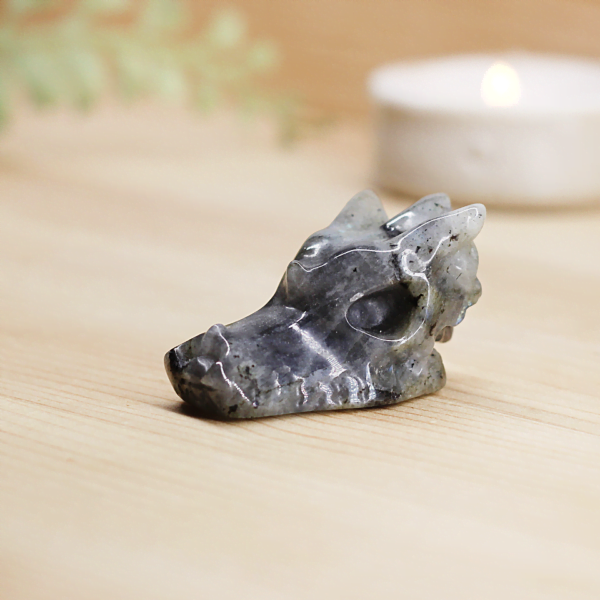 Labradorite Dragon Head